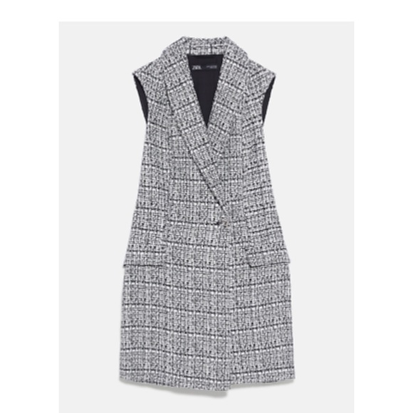 NWT Zara metallic tweed jumpsuit - Picture 6 of 15